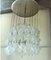Italian Aluminum and Opaline Glass Ceiling Lamp from Mazzega, 1969, Image 7
