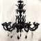 Black Rizzonium Chandelier by Gianni Seguso for Seguso 1