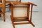 5 Wooden Chairs Flavored Base, Circa 1975., Set of 5 6