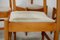 5 Wooden Chairs Flavored Base, Circa 1975., Set of 5 8
