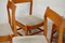 5 Wooden Chairs Flavored Base, Circa 1975., Set of 5 11