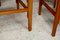 5 Wooden Chairs Flavored Base, Circa 1975., Set of 5 13