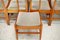 5 Wooden Chairs Flavored Base, Circa 1975., Set of 5 2