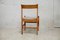 5 Wooden Chairs Flavored Base, Circa 1975., Set of 5 3