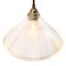 Vintage Industrial Clear Glass Pendant Light from Holophane 3