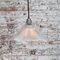 Vintage Industrial Clear Glass Pendant Light from Holophane 4