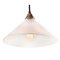 Vintage Industrial Clear Glass Pendant Light from Holophane, Image 2