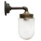 Vintage Scone Wandlampe aus Milchglas & Messing & Gusseisen 1
