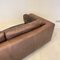 Mid-Century French Brown Leather Sofa, 1978s 17