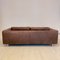 Mid-Century French Brown Leather Sofa, 1978s 14