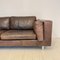 Mid-Century French Brown Leather Sofa, 1978s 5