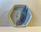 Hexagonal Porcelain Dish by Ivan Weiss for Royal Copenhagen, 1970s, Image 1