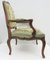 Antique Louis XV Style Carved Oak Armchair, 19th Century 2