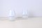 Vintage Glas Mushroom Milch Lampen, 2er Set 4