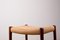 Danish Rio Rosewood & Rope Model 80 Stool by Niels Otto Moller, 1960, Image 7
