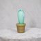 Murano Art Glass Water Green Cactus Plant, 1990 1