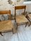 Scandinavian Elm and Straw Chairs by Moller, Set of 4 6