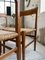 Scandinavian Elm and Straw Chairs by Moller, Set of 4 49