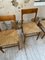 Scandinavian Elm and Straw Chairs by Moller, Set of 4 9