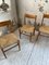 Scandinavian Elm and Straw Chairs by Moller, Set of 4, Image 16