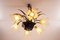 Vintage Brutalist Chandelier with Six Flower-Shaped Shades, 1970s 2