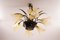 Vintage Brutalist Chandelier with Six Flower-Shaped Shades, 1970s, Image 3