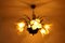 Vintage Brutalist Chandelier with Six Flower-Shaped Shades, 1970s, Image 10