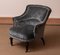 French Napoleon III Velvet Jacquard Club Chair, 1900s 2