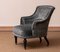 French Napoleon III Velvet Jacquard Club Chair, 1900s 3