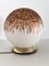 Mid-Century Italian Table Lamp with Murano Glass Ball and Copper-Colored Murrine, 1970s, Image 10