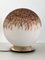 Mid-Century Italian Table Lamp with Murano Glass Ball and Copper-Colored Murrine, 1970s 14