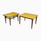 Duo de Tables Basses en Bois Jaune, Set de 2 1