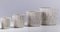 Japanese Minimalist White Crackle Raku Ceramics Bowls, Set of 4, Image 2