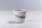 Japanese Minimalist White Crackle Raku Bowls from Laab Milano, Set of 2, Image 2