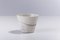 Japanese Minimalist White Crackle Raku Bowls from Laab Milano, Set of 2 3