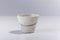 Japanese Minimalist White Crackle Raku Bowls from Laab Milano, Set of 2, Image 4