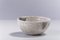Japanese Minimalist White Crackle Raku Ceramic Bowl from Laab Milano 3