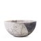 Japanese Minimalist White Crackle Raku Ceramic Bowl from Laab Milano, Image 1