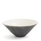 Japanese Modern Black & White Crackle Raku Ceramic Bowls from Laab Milano, Set of 2 2