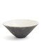 Japanese Modern Crackle Raku Keramikschalen in Schwarz & Weiß von Laab Milano, 2er Set 2