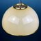 Lámpara colgante vintage de cristal de Murano beige de F. Fabbian, Italy, años 70, Imagen 5