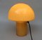 Kleine schwarz-orange Mushroom Luminaire Tischlampe von Peill & Putzler, 1970er 12