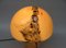 Lampada da tavolo piccola a forma di fungo nero-arancione di Peill & Putzler, anni '70, Immagine 7