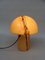 Lampada da tavolo piccola a forma di fungo nero-arancione di Peill & Putzler, anni '70, Immagine 8