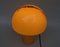 Kleine schwarz-orange Mushroom Luminaire Tischlampe von Peill & Putzler, 1970er 13