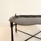 Mid-Century Asian Style Black Metal Tray Table or Serving Table, 1960s 6