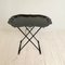 Mid-Century Asian Style Black Metal Tray Table or Serving Table, 1960s 11