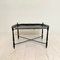 Mid-Century Asian Style Black Metal Tray Table or Serving Table, 1960s 2