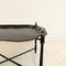 Mid-Century Asian Style Black Metal Tray Table or Serving Table, 1960s, Image 3