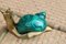 Italian Green Brass and Ceramic Snail, 1970s 5